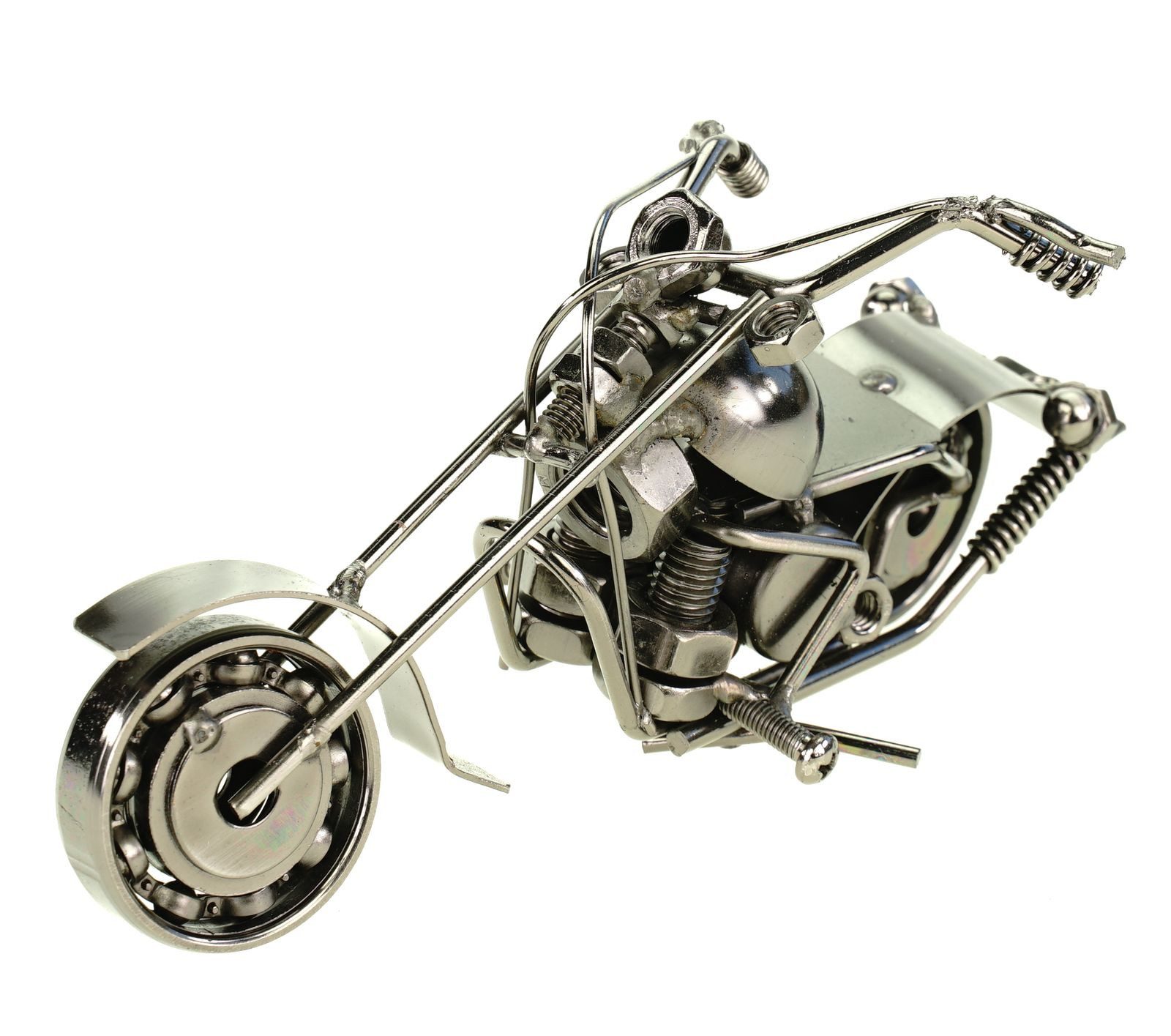 Kremers Schatzkiste Spardose Deko Bike Motorrad aus Metall 15cm Deko Geldgeschenk Bike Shopper