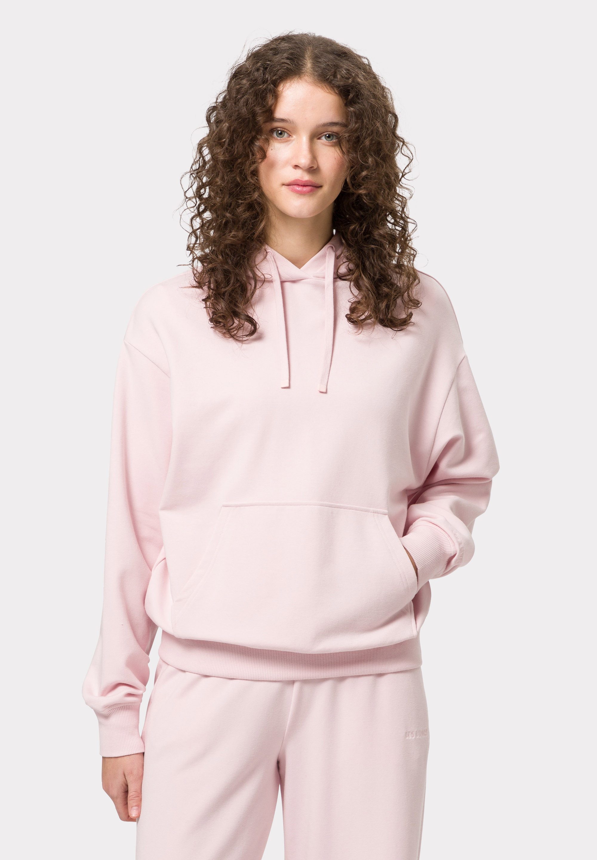 Les Lunes Kapuzenpullover BONNIEE Hoodie lockeres Kapuzenshirt aus weichem Baumwoll und Modal Mix