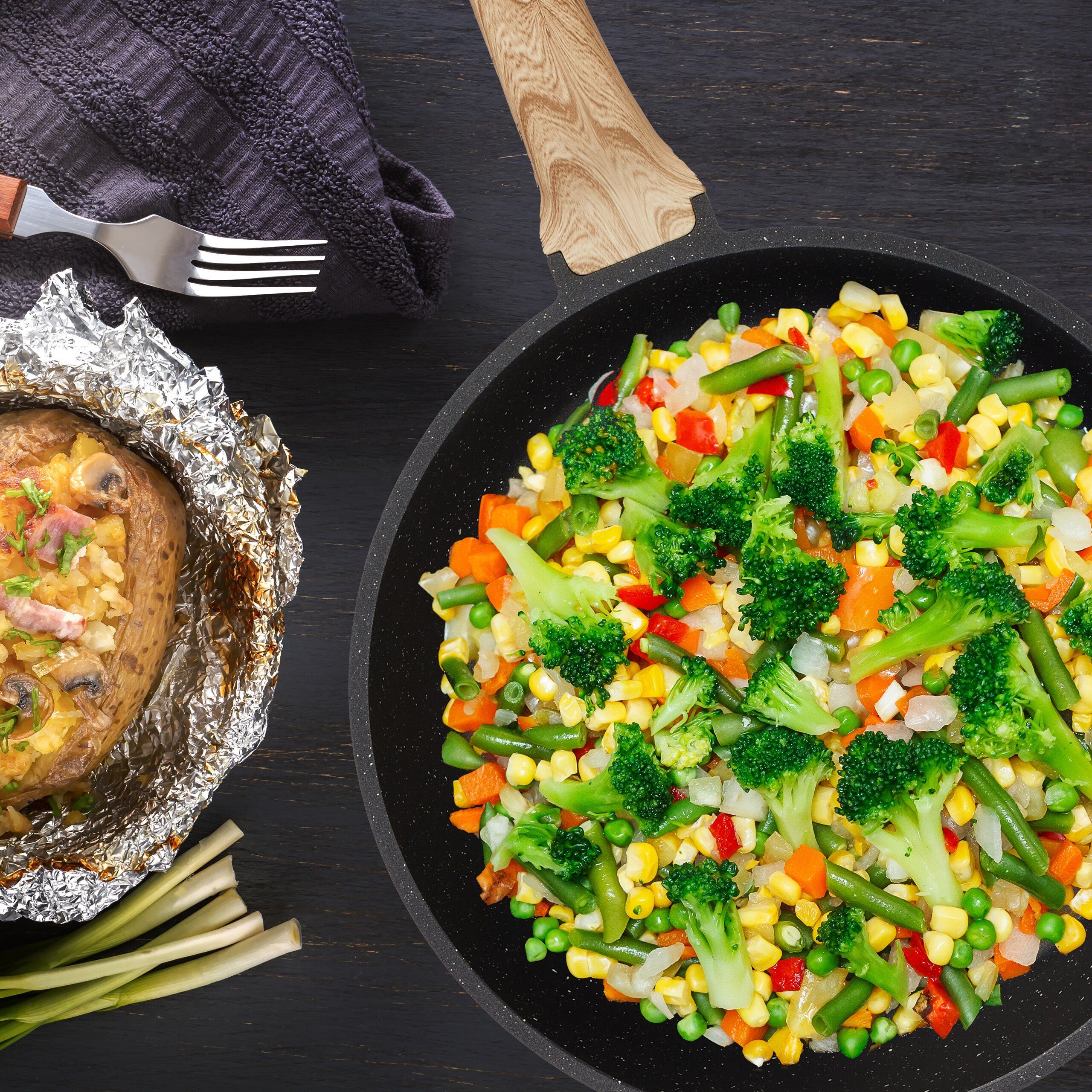 relaxdays Schmorpfanne mit Deckel