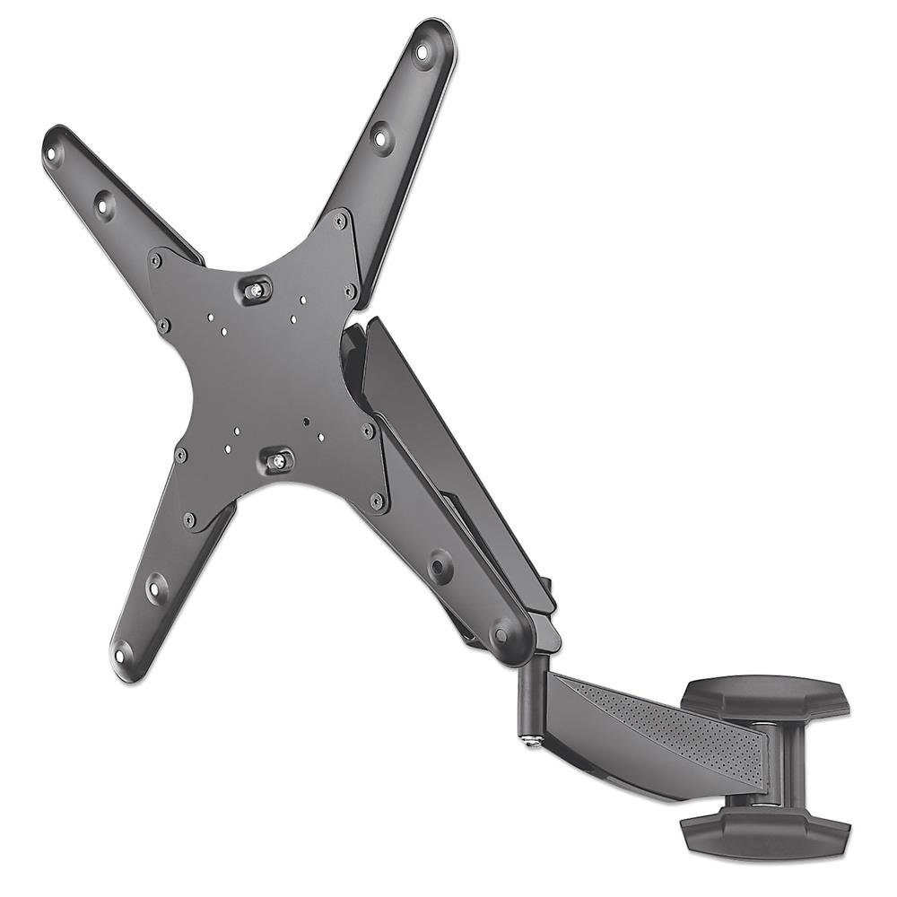 MANHATTAN TV-Wandhalterung 461641 Universal TV-Wandhalterung, (bis 60,00 Zoll, 1-tlg., mit Gasdruckfeder, Display Halterung bis zu 30 kg, neigbar schwenkbar, Spannungsanpassung)