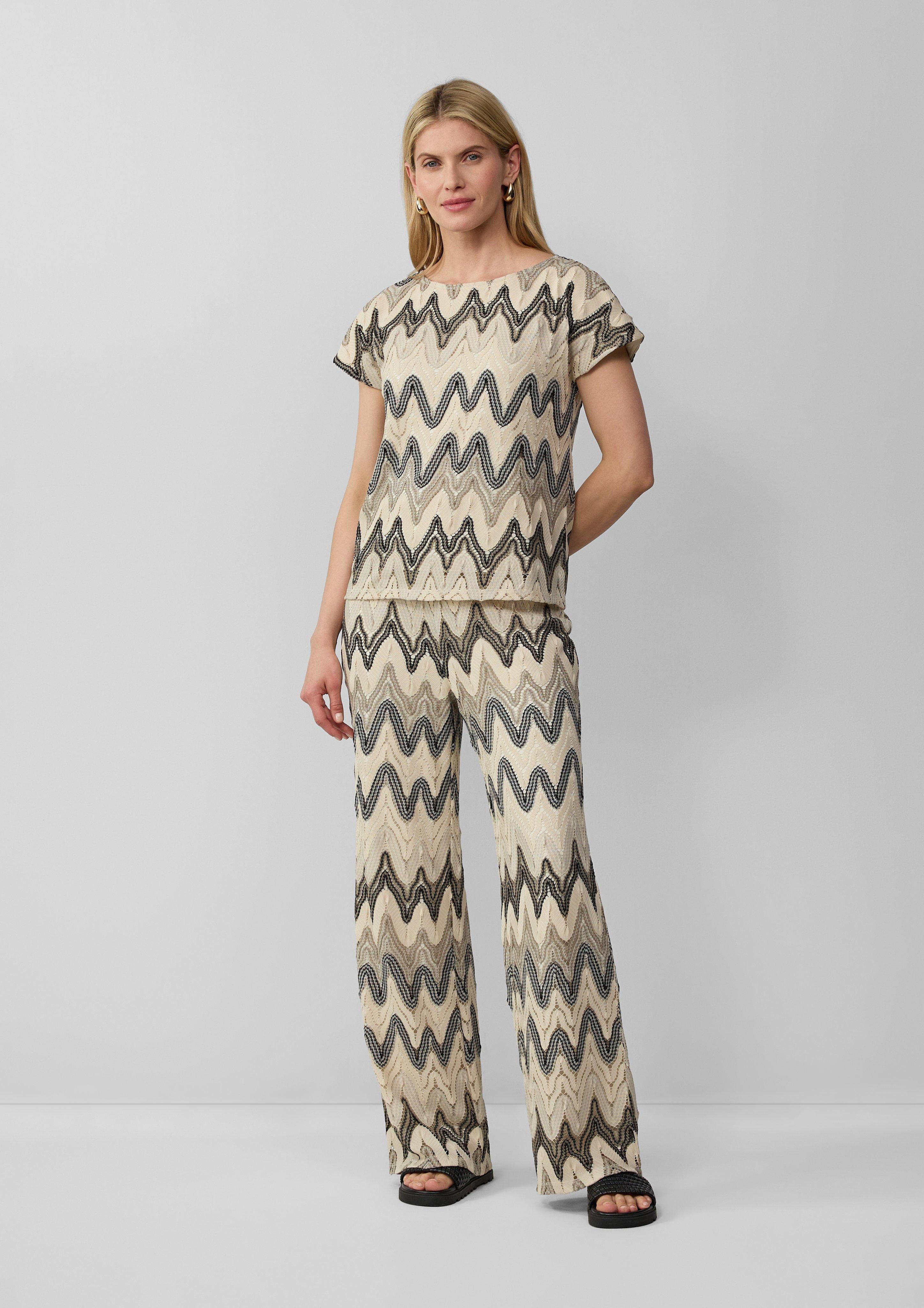 s.Oliver BLACK LABEL Stoffhose Wide-Leg-Hose aus günstig online kaufen