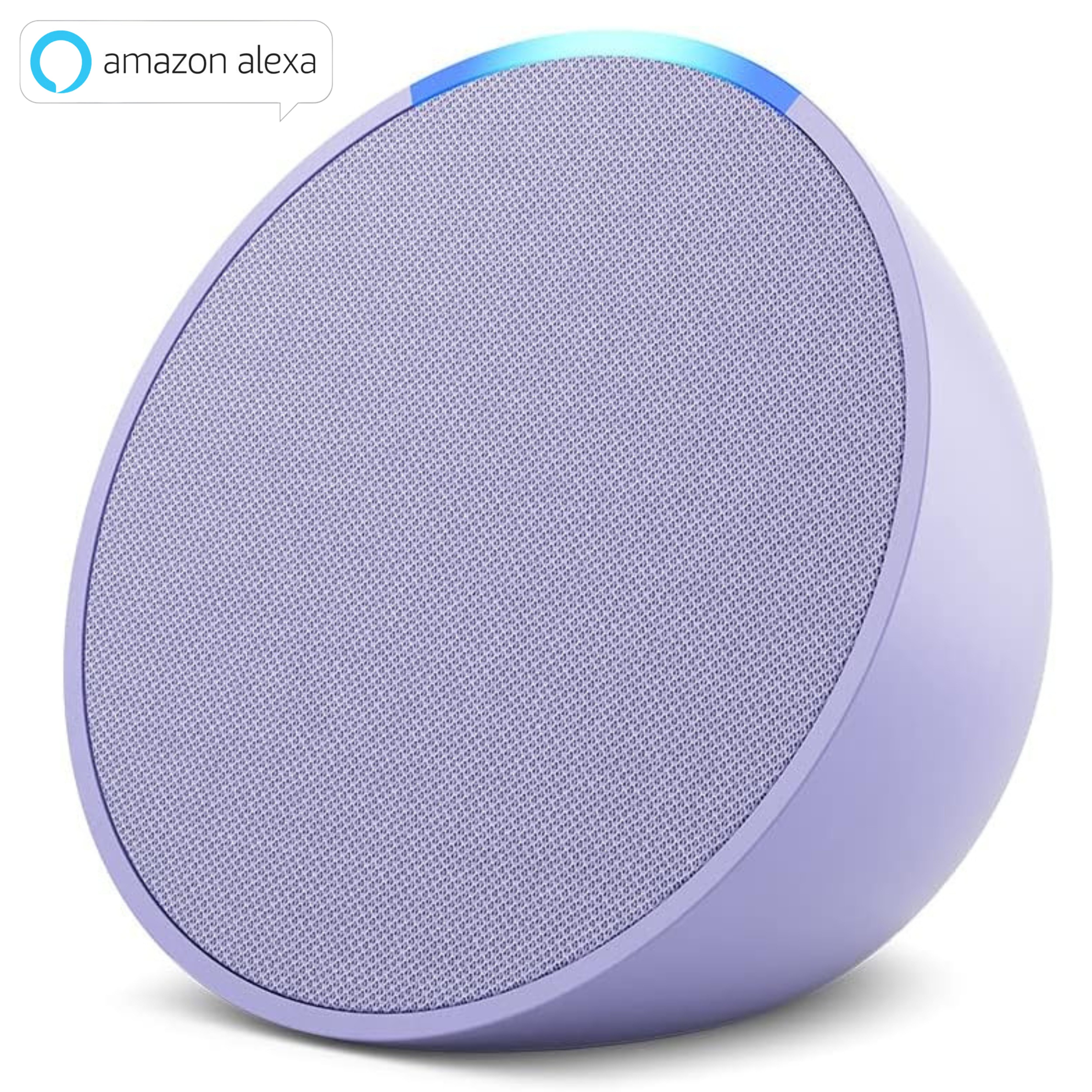 Amazon Echo Pop (Neueste Generation), Kompakter Bluetooth Lautsprecher (WLAN (WiFi), 15 W, Alexa Sprachsteuerung, Smart-Home-Steuerung, Präzise Stimmerkennung)