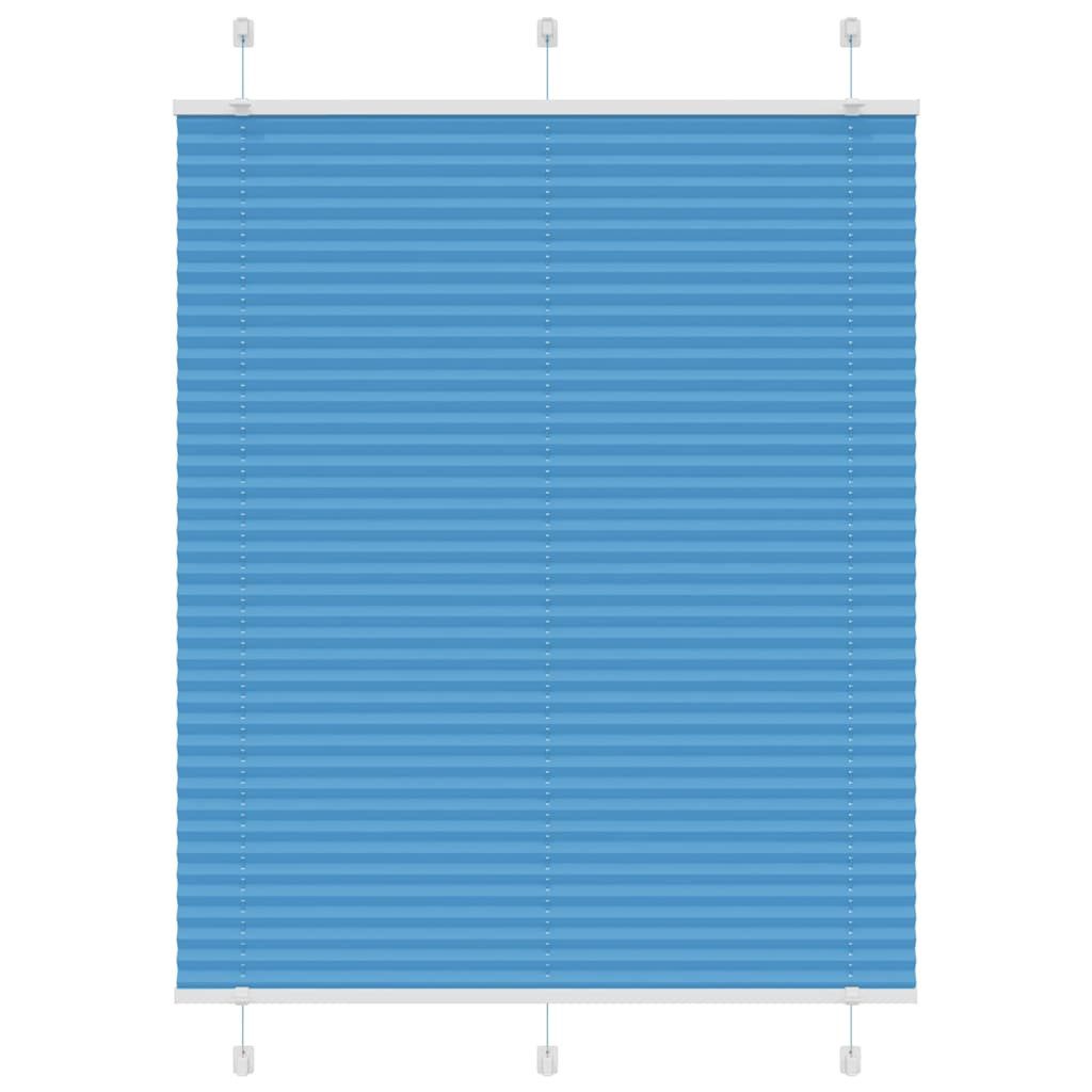 vidaXL Jalousie 105 x 100 cm Plissee Blau 105x100 cm Stoffbreite 104,4 cm Polyester