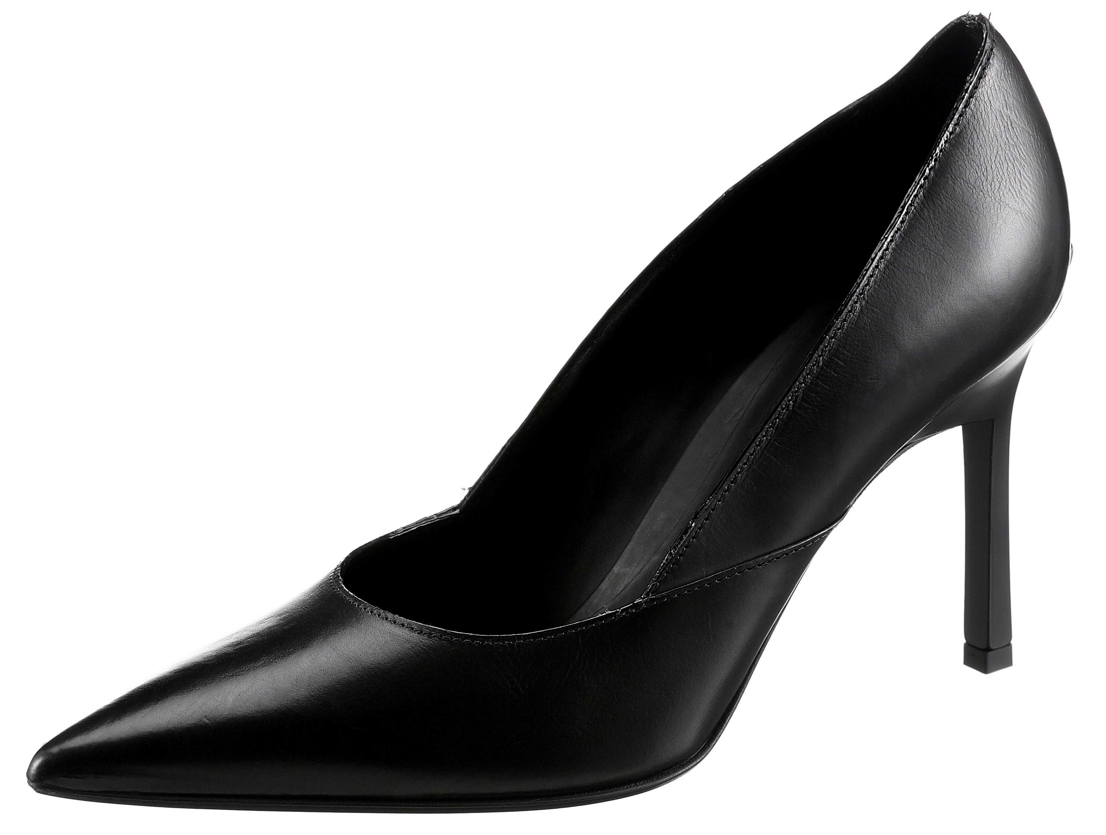 Calvin Klein GEO STILETTO PUMP 90 Pumps mit modischem Stilettoabsatz, spitze Form schwarz