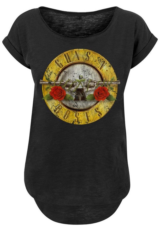 F4NT4STIC T-Shirt PLUS SIZE Guns 'n' Roses Vintage Classic Logo Black Print,  Sehr weicher Baumwollstoff mit hohem Tragekomfort