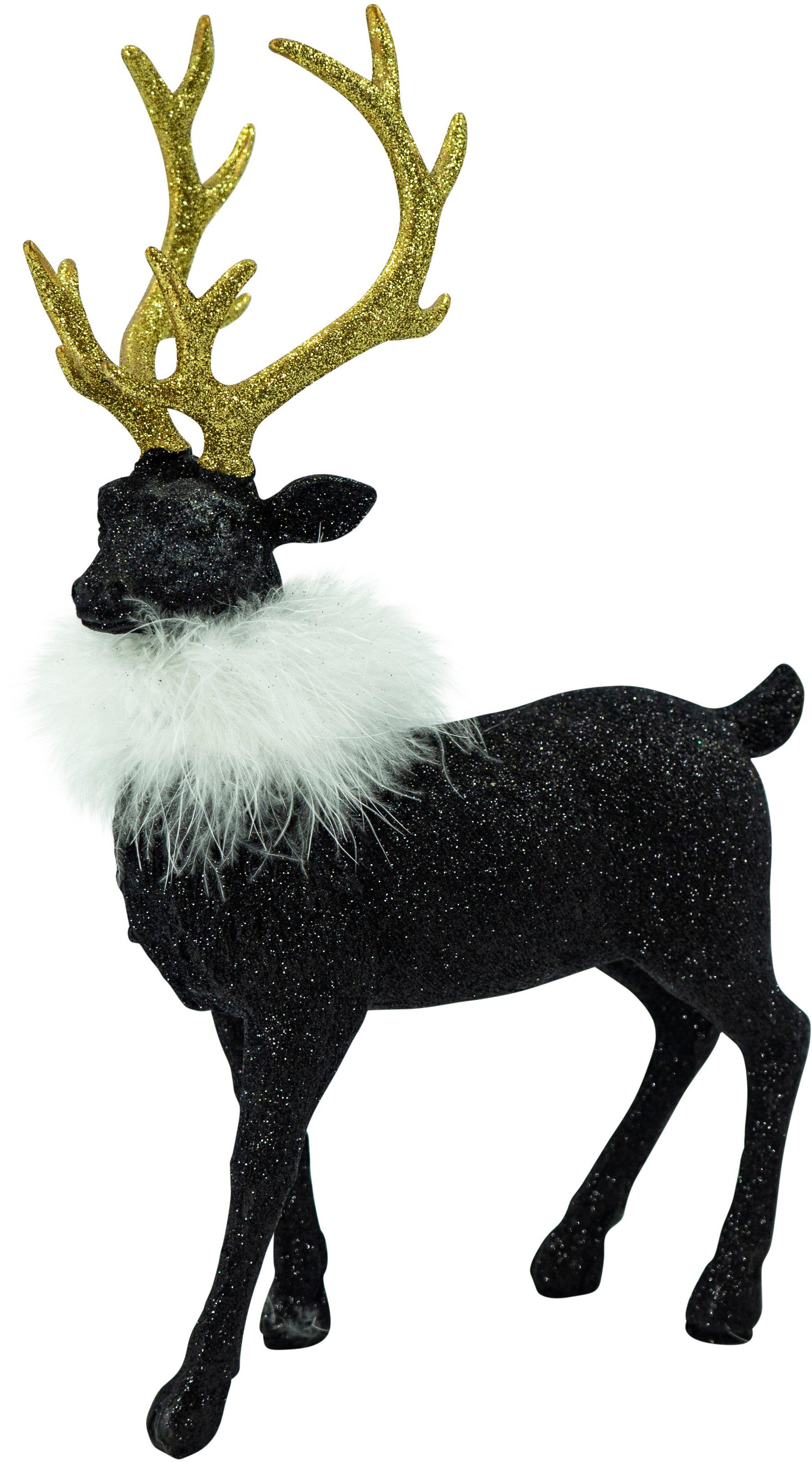 NOOR LIVING Weihnachtsfigur St), Rentier Polyresin aus Weihnachtsdeko (1