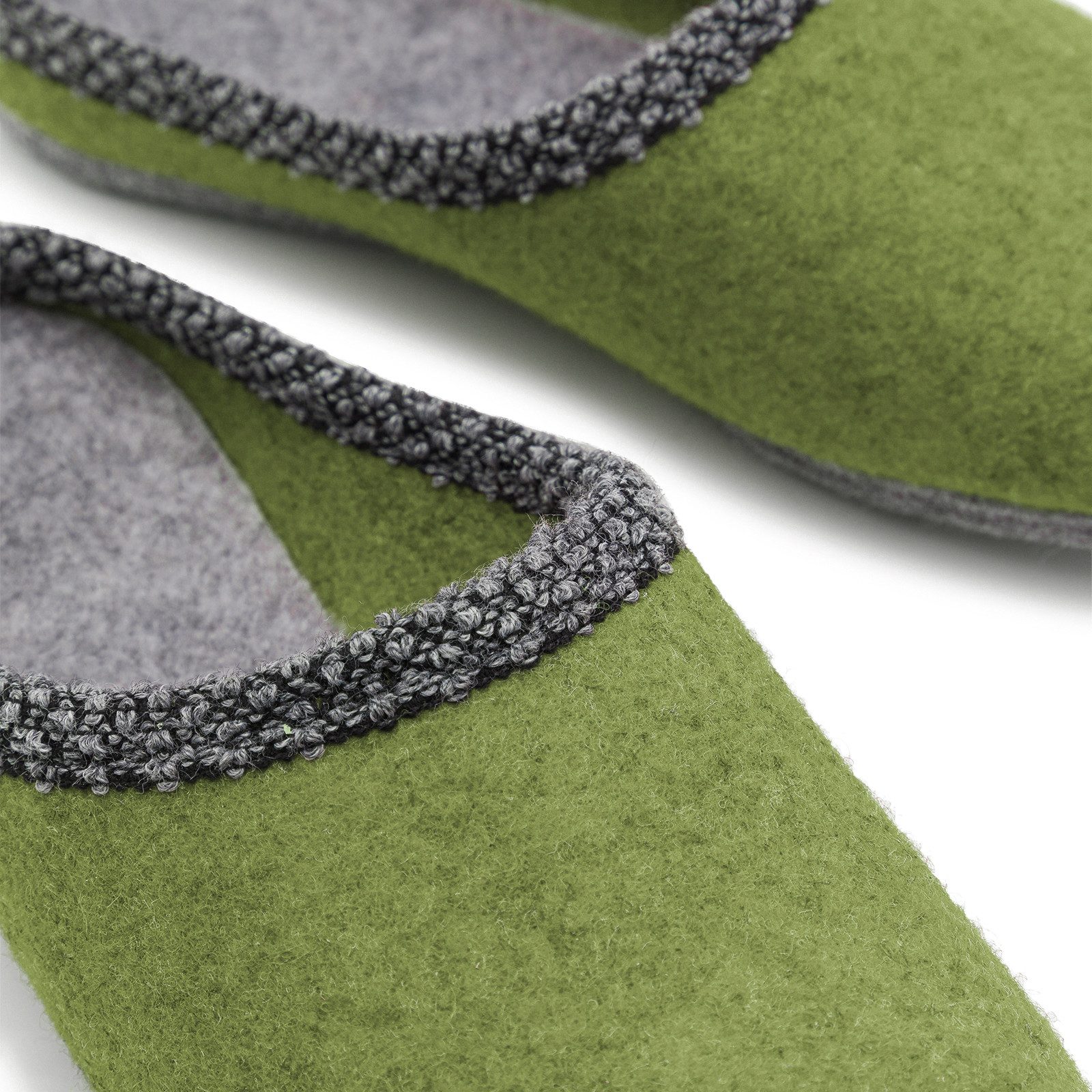 Pantoffelmann Walk-Filzpantoffel Herren Damen Filz Hausschuhe warme Filzlatschen Pantoffel (1 Paar) Filzpantoffeln, Gästepantoffel besonders leicht