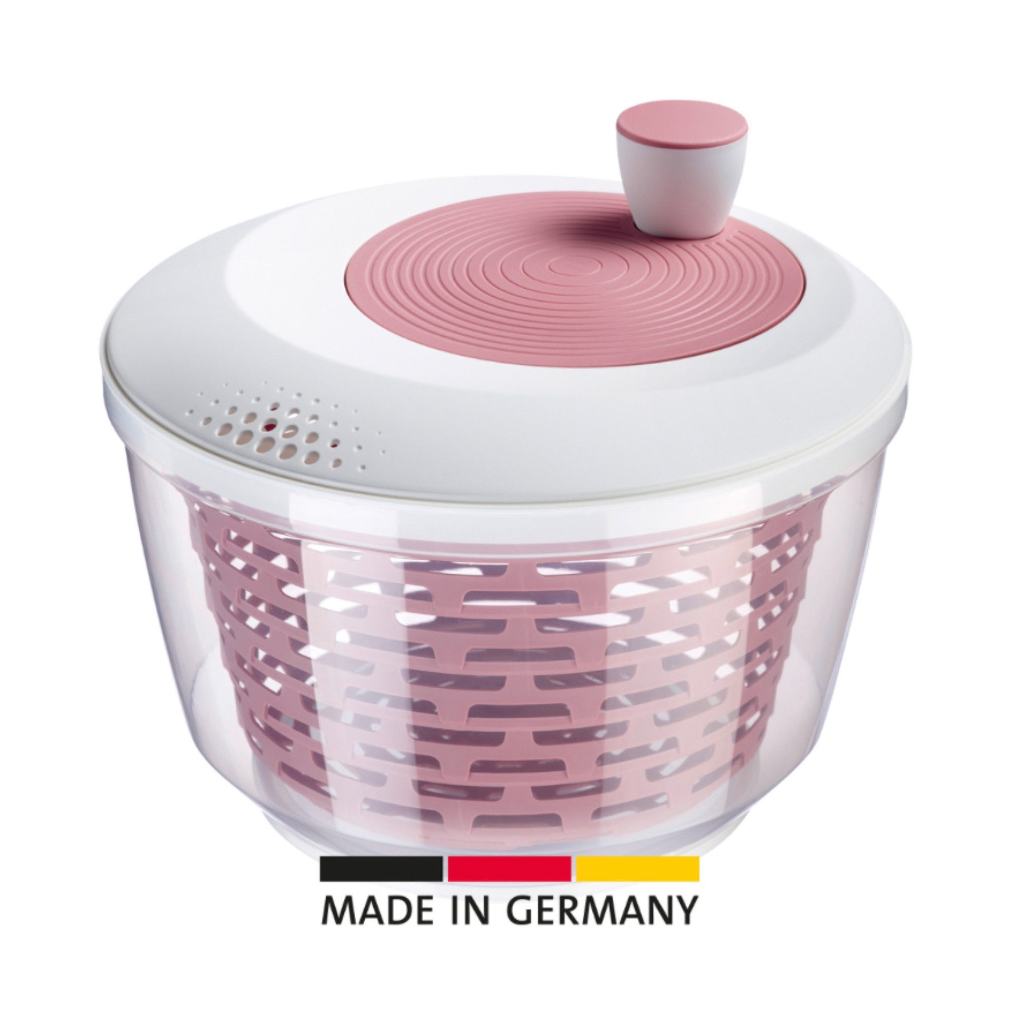 WESTMARK Salatschleuder Spinderella, Fassungsvermögen: 4,4 Liter, ø 23,5 cm, Rosa