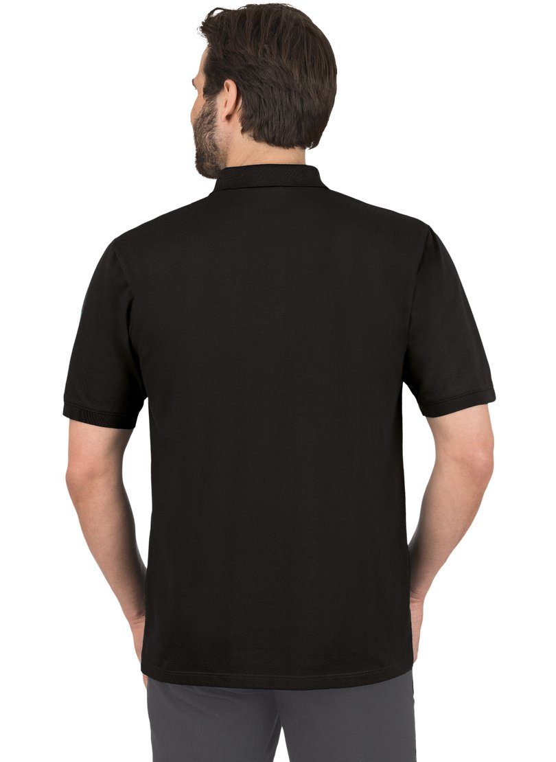 Poloshirt Piqué TRIGEMA DELUXE Trigema Poloshirt schwarz