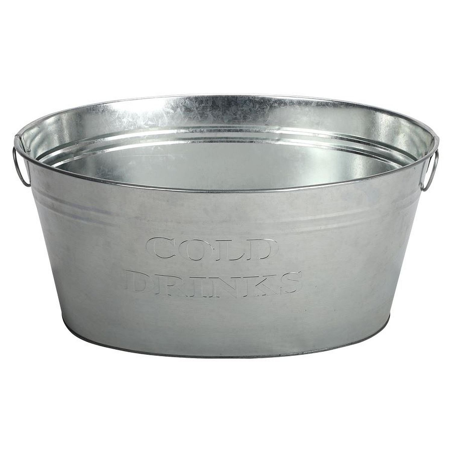 Eiseimer Zinkwanne "Cold Drinks" 50cm Getränkekühler Bierkühler Flaschenkühler