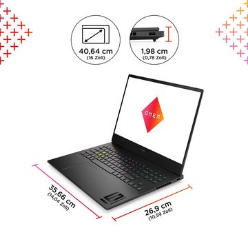 HP Omen 16-u0073ng Gaming-Notebook (40,6 cm/16 Zoll, Intel Core i7 13700HX, GeForce RTX 4060, 1000 GB SSD)