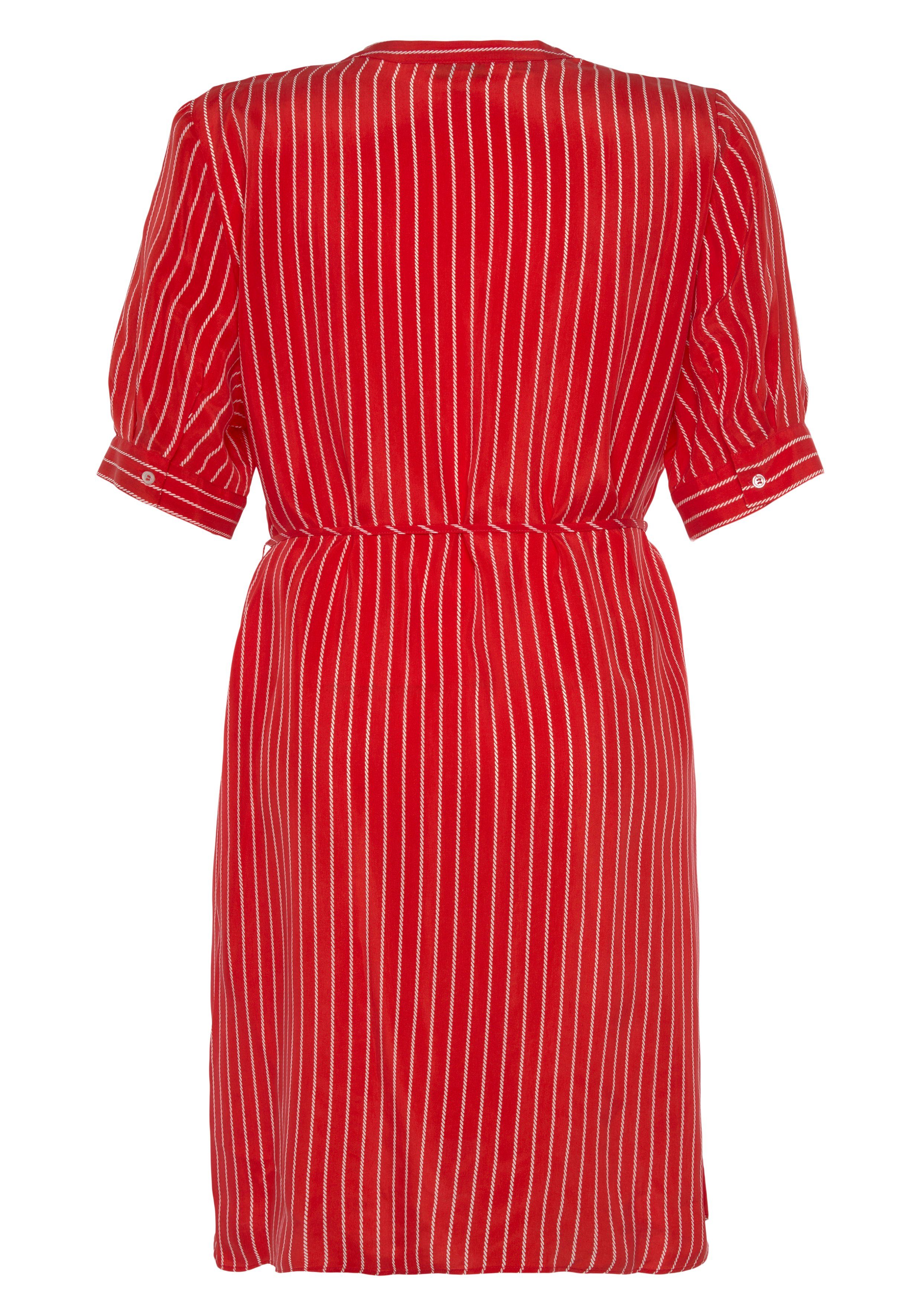 Tommy Hilfiger Curve Shirtkleid CRV V-NECK SIZE PLUS KNEE CURVE,mit V-Ausschnitt CUPRO DRESS