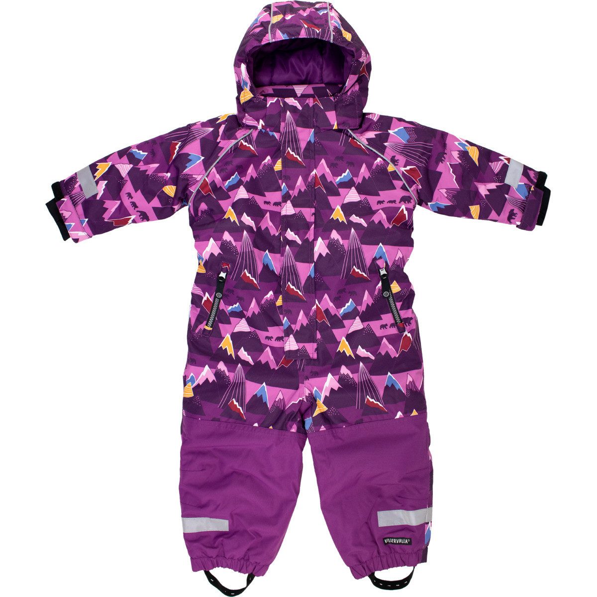 Villervalla Schneeoverall Mountain Unisex Kinder Skianzug, Winteranzug, Winteroverall, Winteranzug, Skioverall