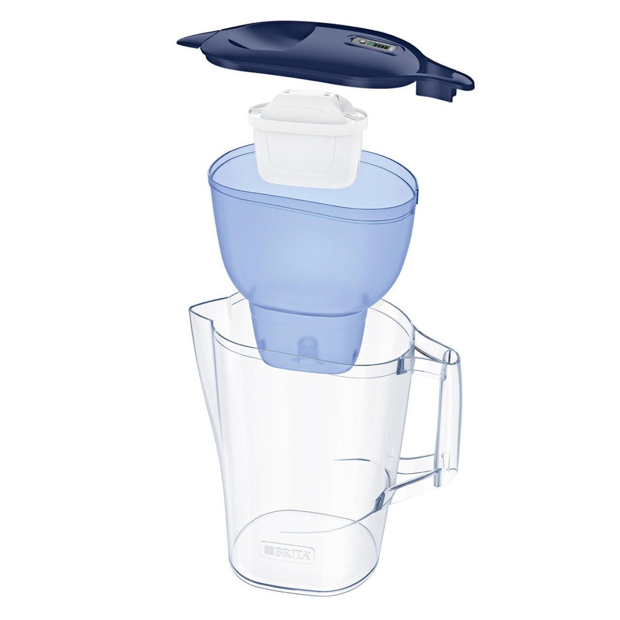 BRITA Wasserfilter Brita Wasserfilter-Kanne Aluna weiß 2,4 l