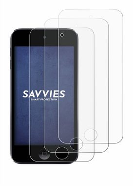 Savvies Schutzfolie für Apple iPod Touch (7. Gen), Displayschutzfolie, 6 Stück, Folie klar
