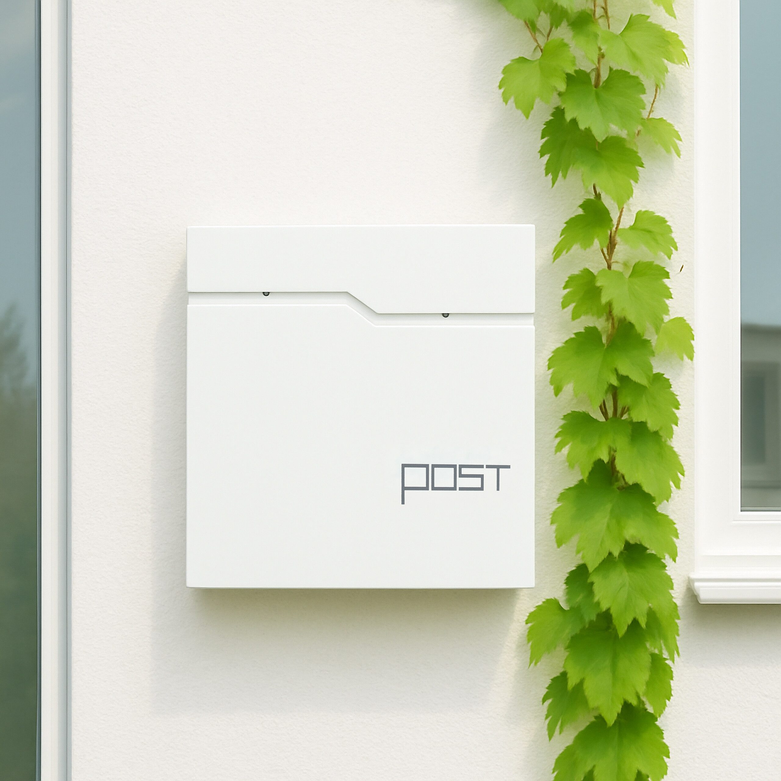 relaxdays Briefkasten mit Zeitungsfach, weiß günstig online kaufen