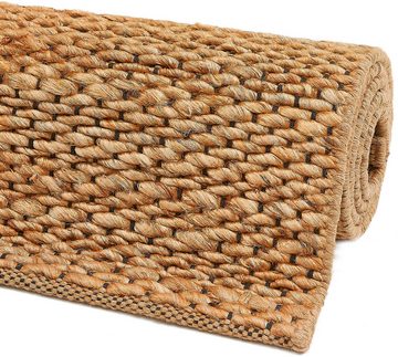 Teppich Manaus, Andiamo, rechteckig, Höhe: 10 mm, Jute-Teppich, handweb, Naturfaser, nachhaltig, Wohnzimmer