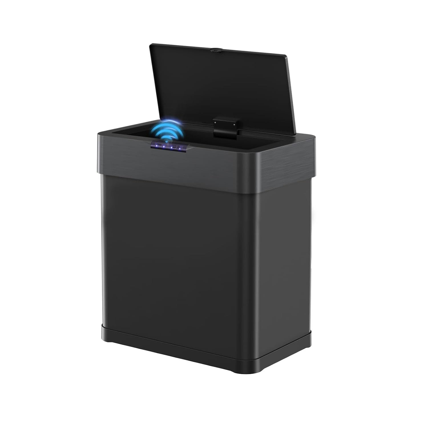 TLGREEN Mülleimer mit Sensor,automatischer Abfalleimer 30/50/60 L, mit Klemmring für Müllbeutel,Softclose-Deckel, Stahl