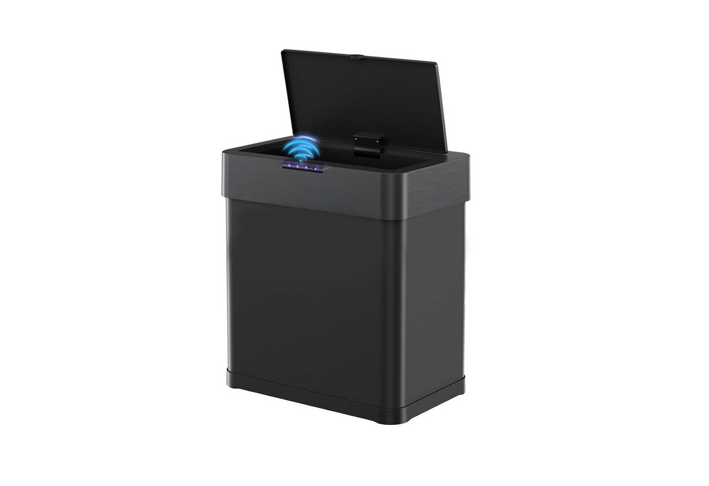 TLGREEN Mülleimer mit Sensor,automatischer Abfalleimer 30/50/60 L, mit Klemmring für Müllbeutel,Softclose-Deckel, Stahl