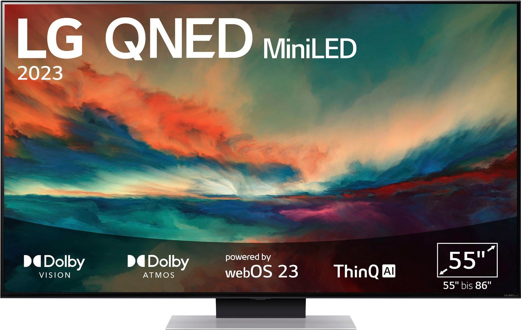 QNED-Fernseher & 120Hz,α7 4K Smart-TV, HD, (139 4K MiniLED,bis zu QNED cm/55 Zoll, AI-Prozessor,Dolby Ultra 55QNED866RE Gen6 Atmos) Vision LG