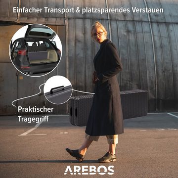 Arebos Bierzeltgarnitur 2x Bierbank I Faltbank I Klappbar, (Set), mit Tragegriff