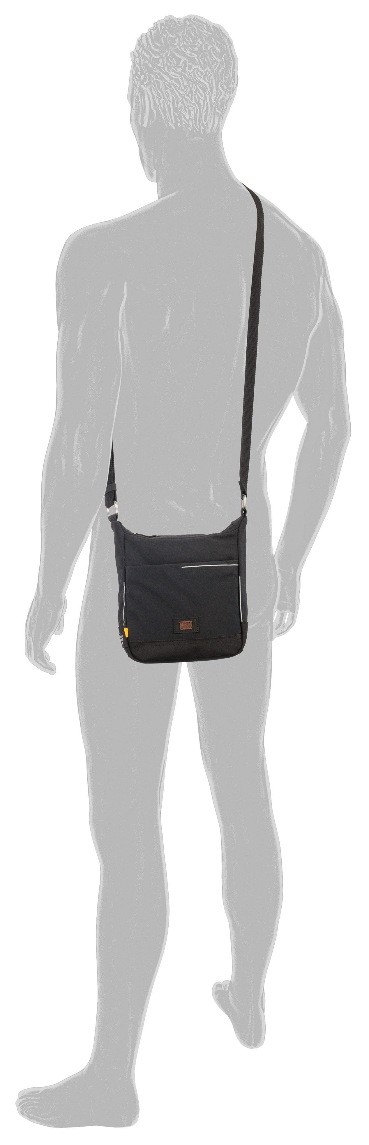 camel active Umhängetasche CITY BB bag im M, praktischen schwarz Design Cross