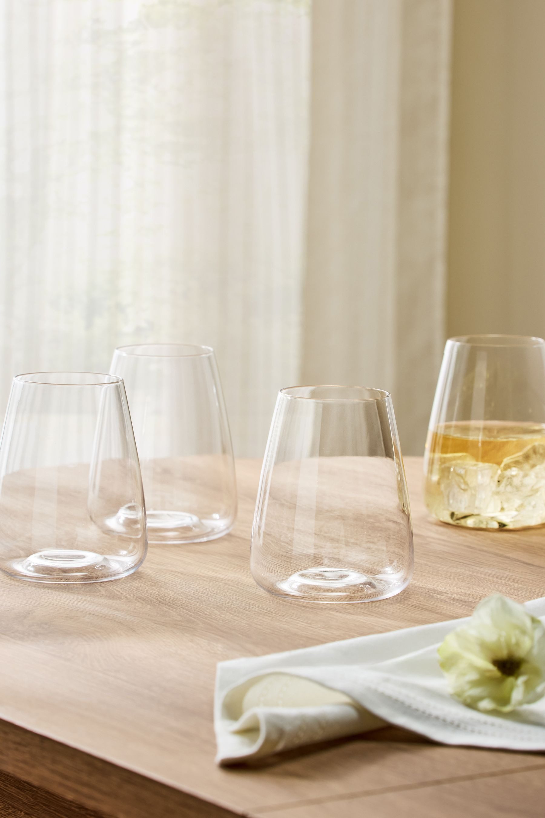 Next Tumbler-Glas Kegelige Tumbler-Gläser, 4er-Set, 1-tlg., Glas