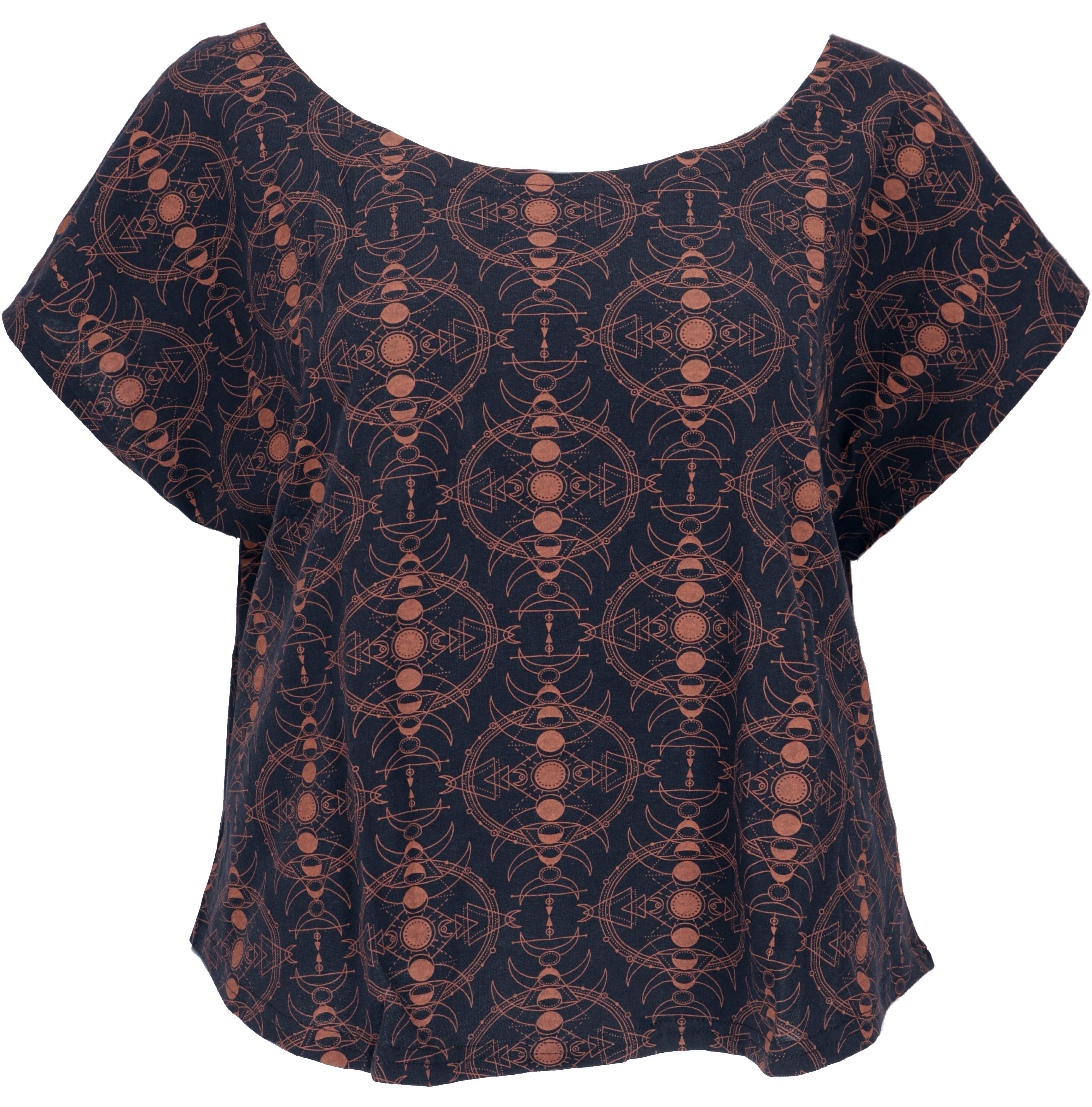Guru-Shop T-Shirt Weites Damen T-Shirt, oversize Goashirt mit.. alternative günstig online kaufen