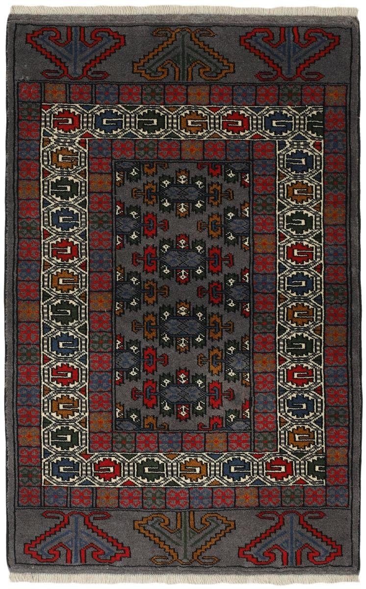 Orientteppich Turkaman 82x126 Handgeknüpfter Orientteppich / Perserteppich, Nain Trading, rechteckig, Höhe: 6 mm