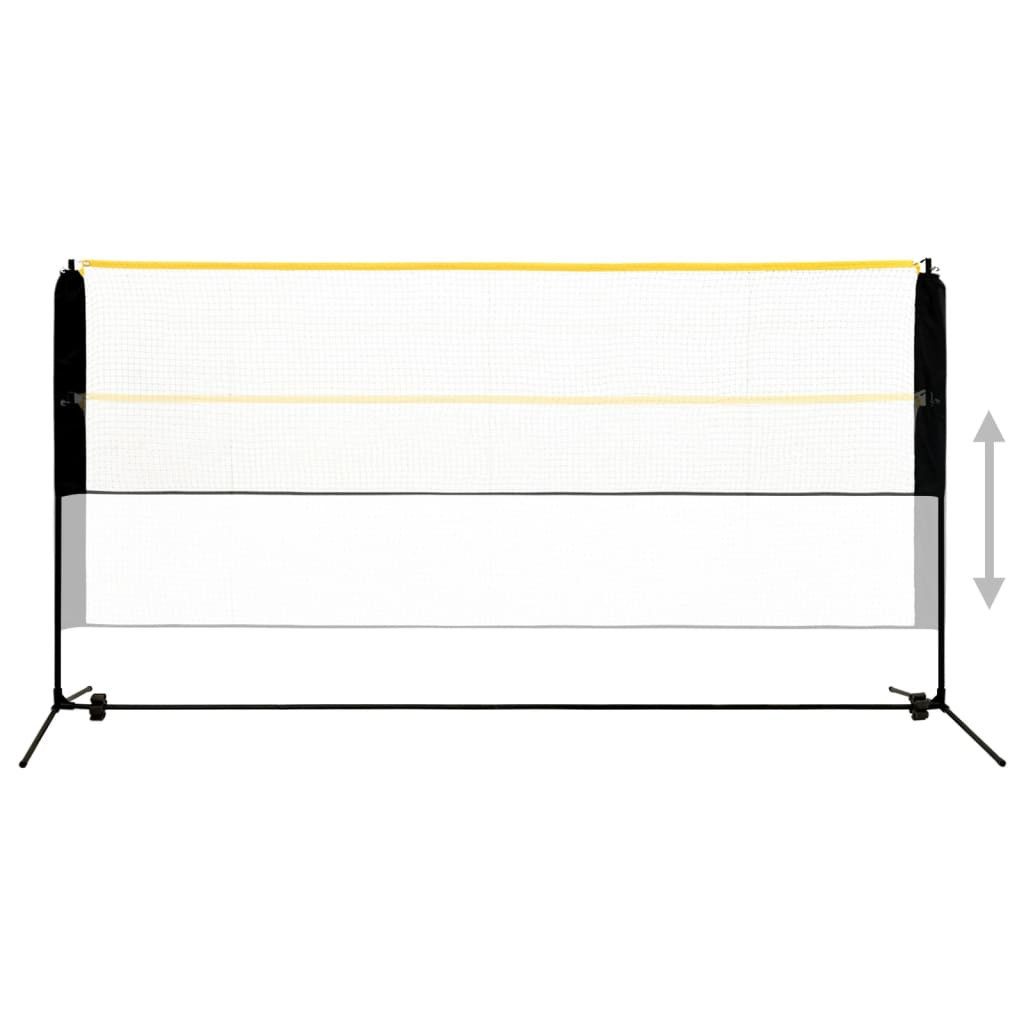 vidaXL Badmintonnetz Badmintonnetz Verstellbar 300x103x94-158 cm Metall