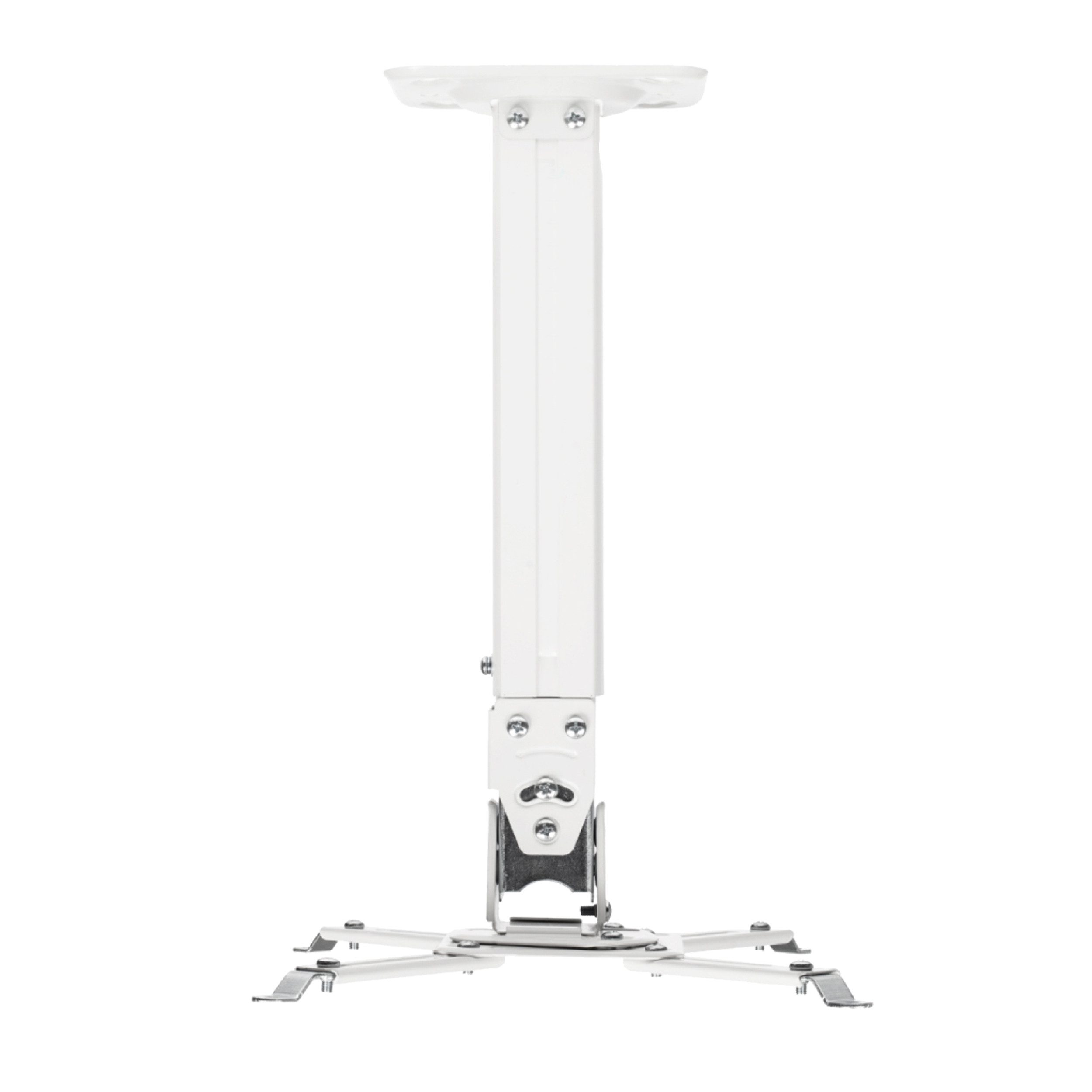 ONKRON Beamer-Deckenhalterung ONKRON bis 10 kg, schwenkbar, neigbar, Weiß K5A, (bis 34 Zoll, Beamer Halterung, Beamer Halterung, neigbar, schwenkbar, ausziehbar, tragbar bis 10 kg, weiss)