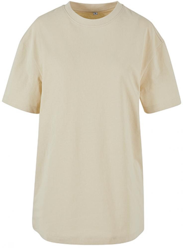 Build Your Brand Rundhalsshirt Damen Shirt Oversized Boyfriend Tee, Single-Jersey