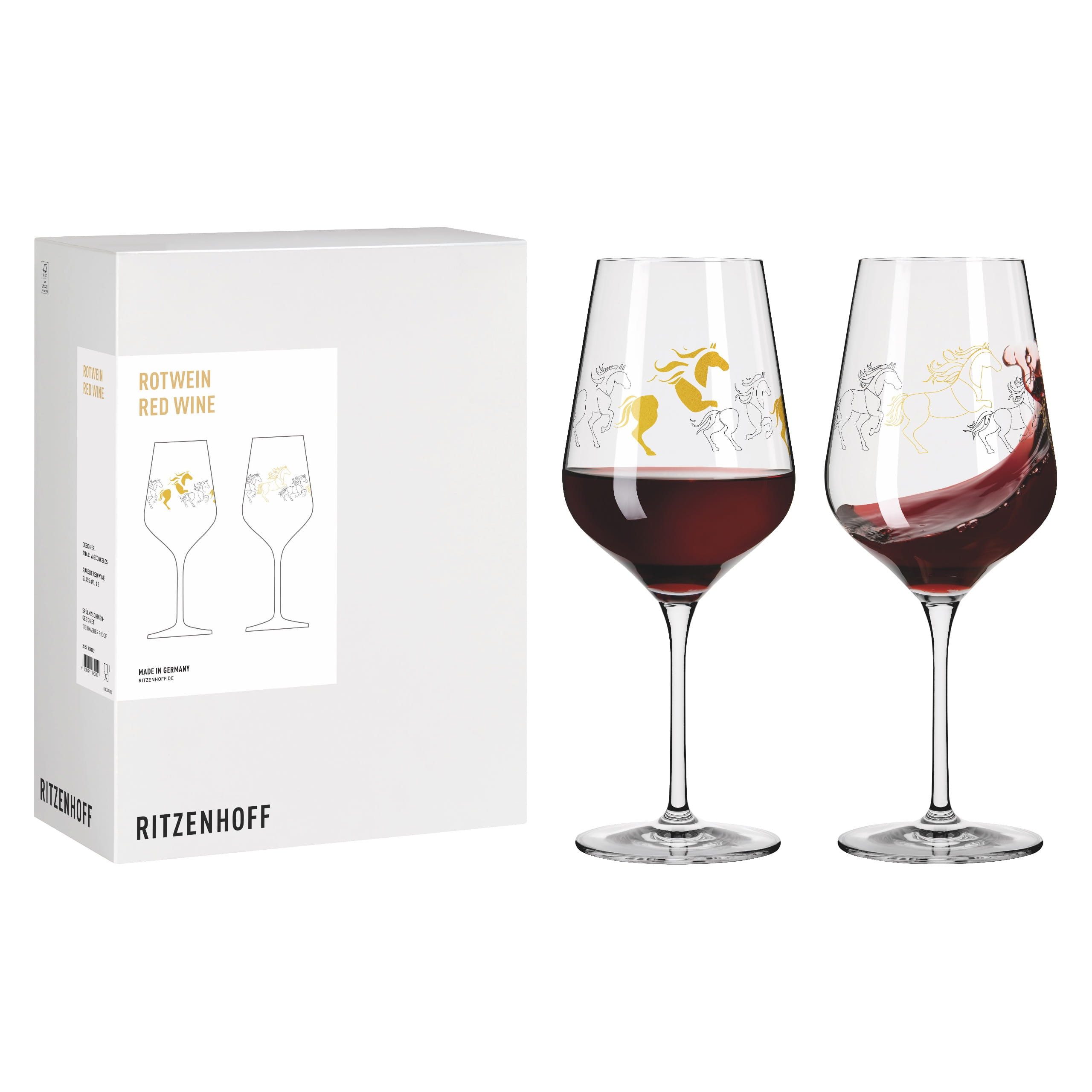 Weinglas Reitgold
