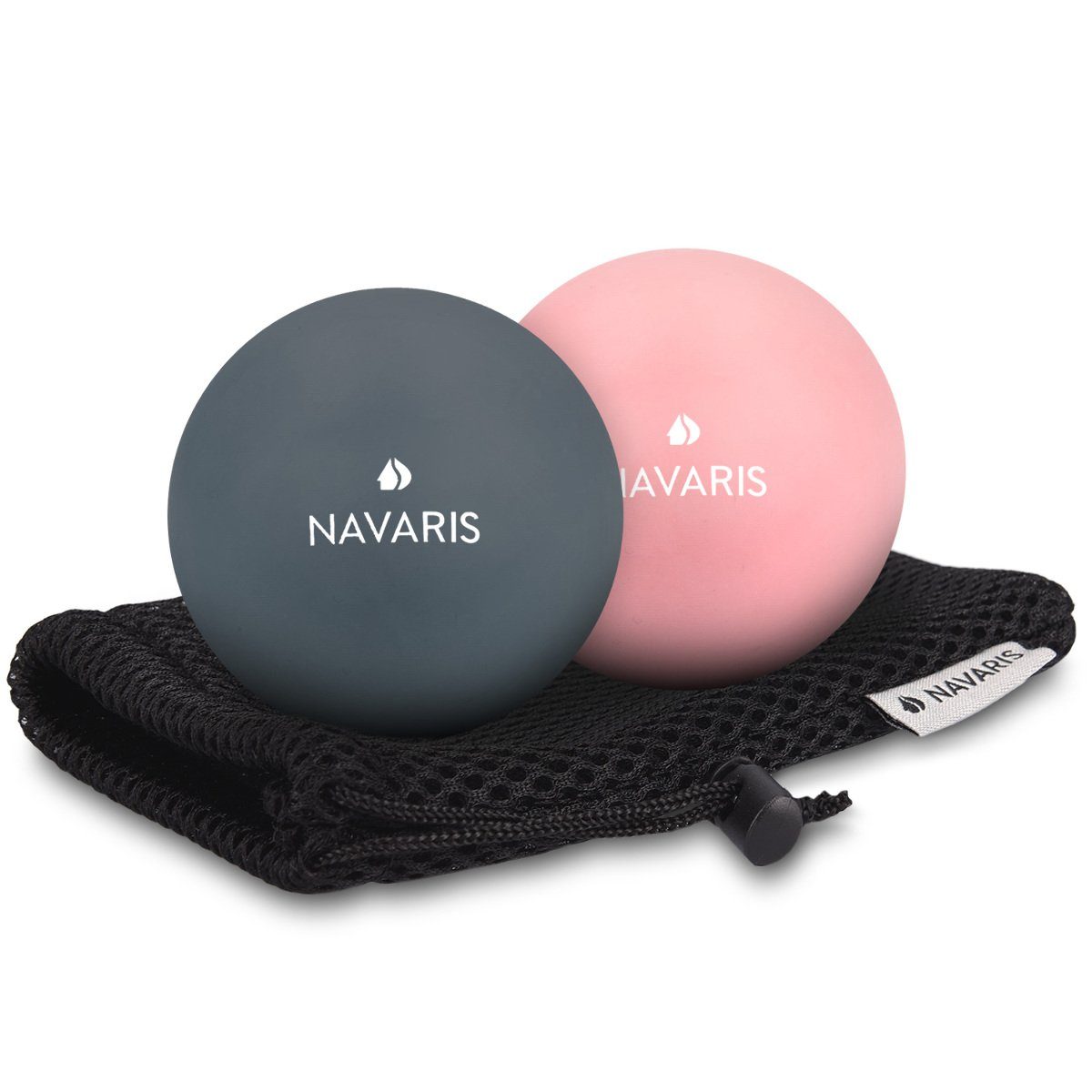 Navaris Stoffball 2er Set Faszien Massagebälle - Lacrosse Ball Trigger Point