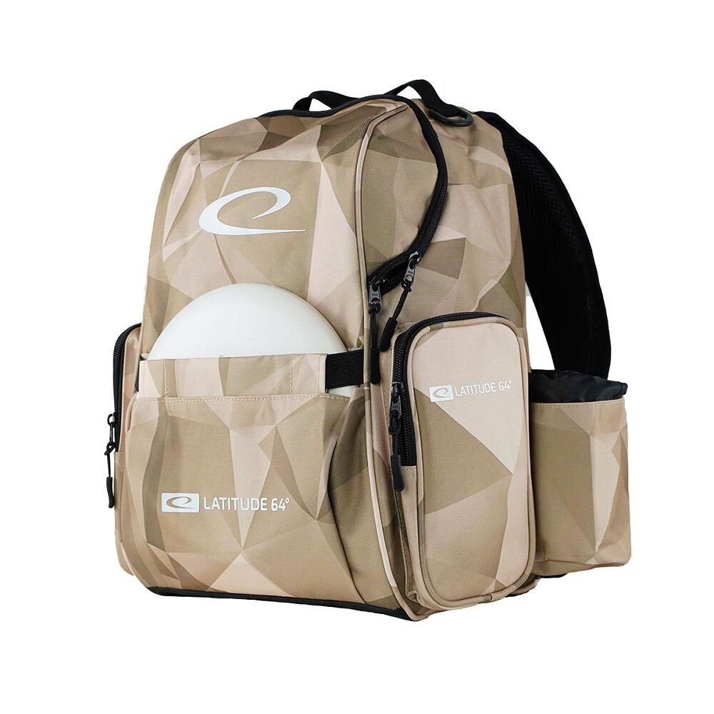 Latitude 64° Sporttasche Swift Backpack Fractured Camo, Geeignet für bis zu 15 Discs Sand Fractured Camo