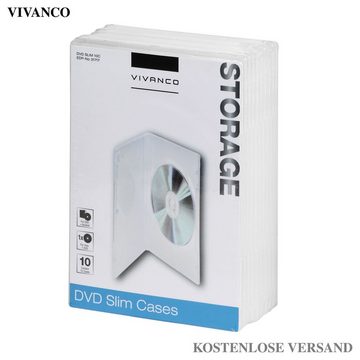 Vivanco CD-Hülle, 3 CD/DVD Slim Pack
