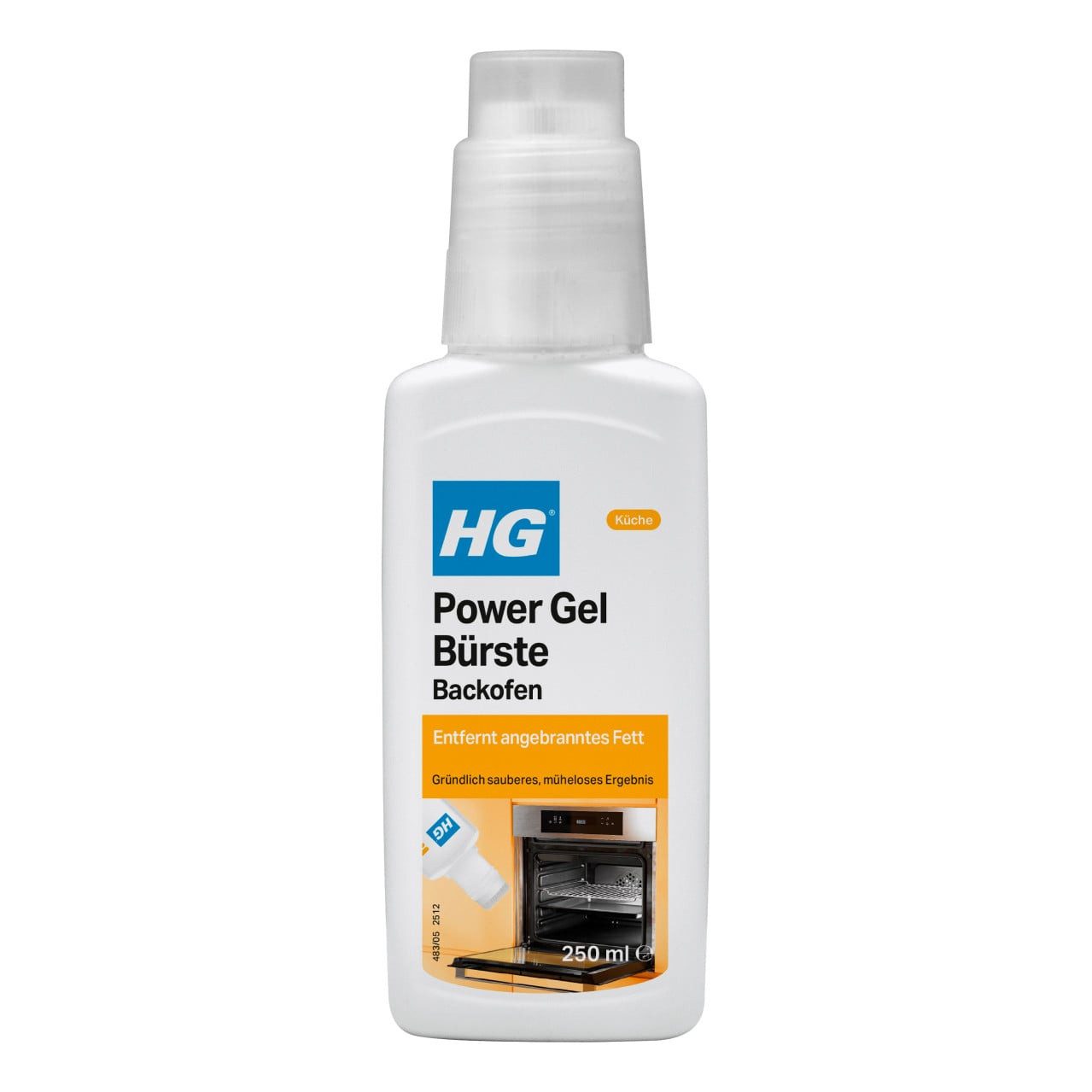 HG International B.V. HG Backofen Power Gel Bürste 250 ml Backofenreiniger