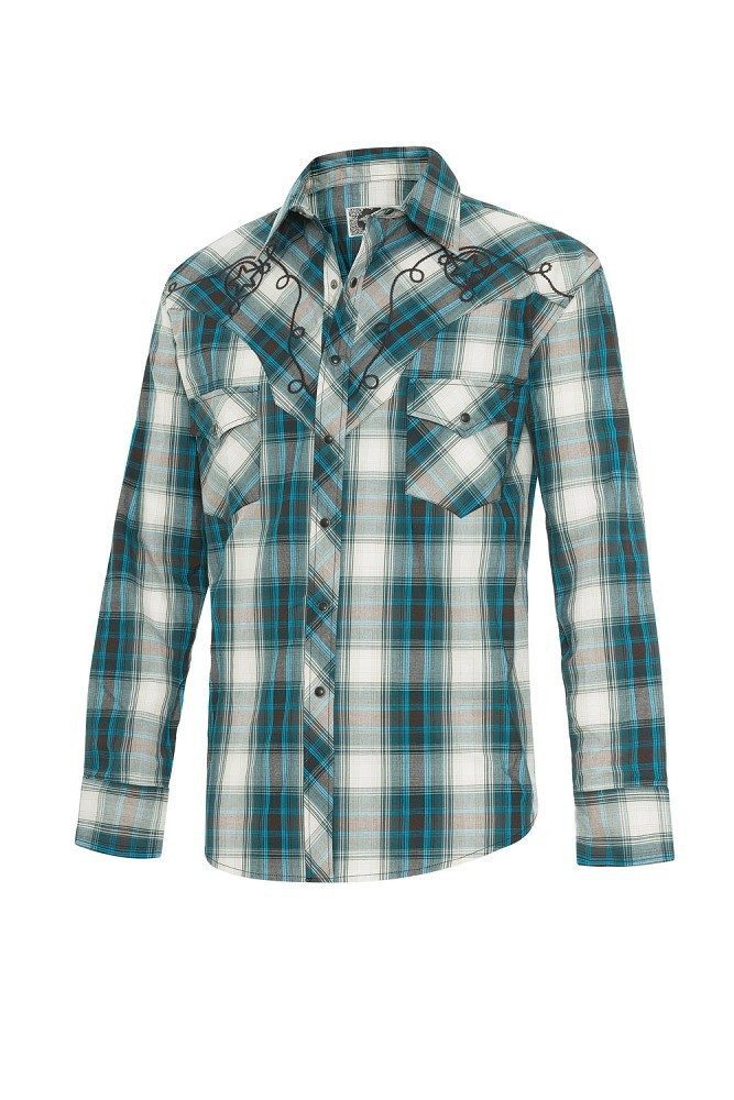 Stars & Stripes Langarmhemd Westernhemd Jeff bestickt günstig online kaufen