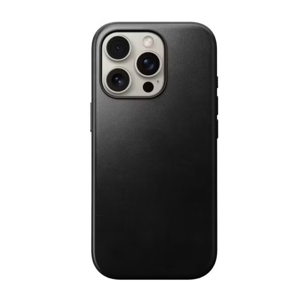 Nomad Smartphone-Hülle Modern Leather Case, für iPhone 16 Pro Max, Schwarz Horween