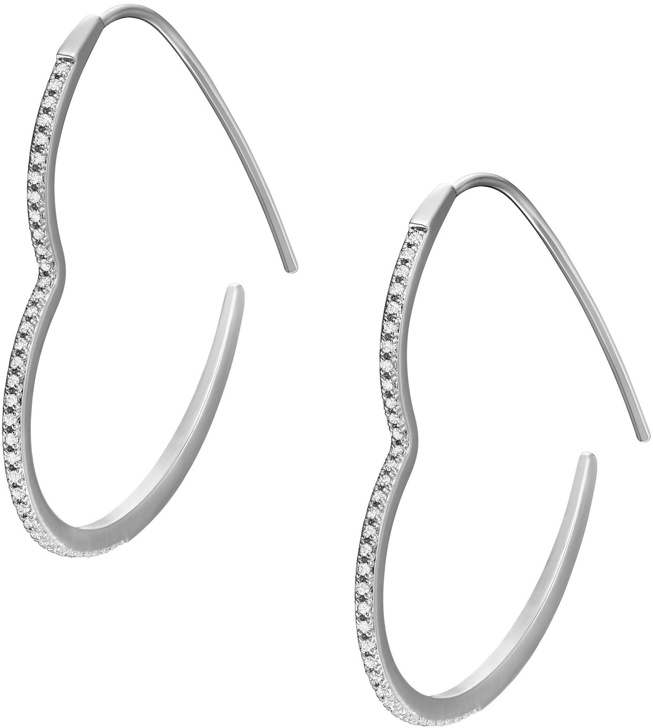 Fossil Paar Creolen JEWELRY, Herz, JA723...