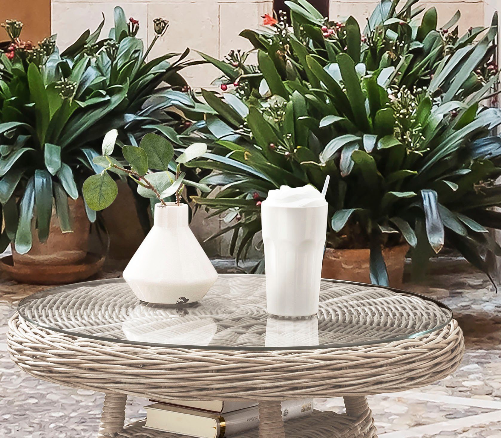 Destiny Gartentisch MALAGA, Ø: 60cm x günstig online kaufen