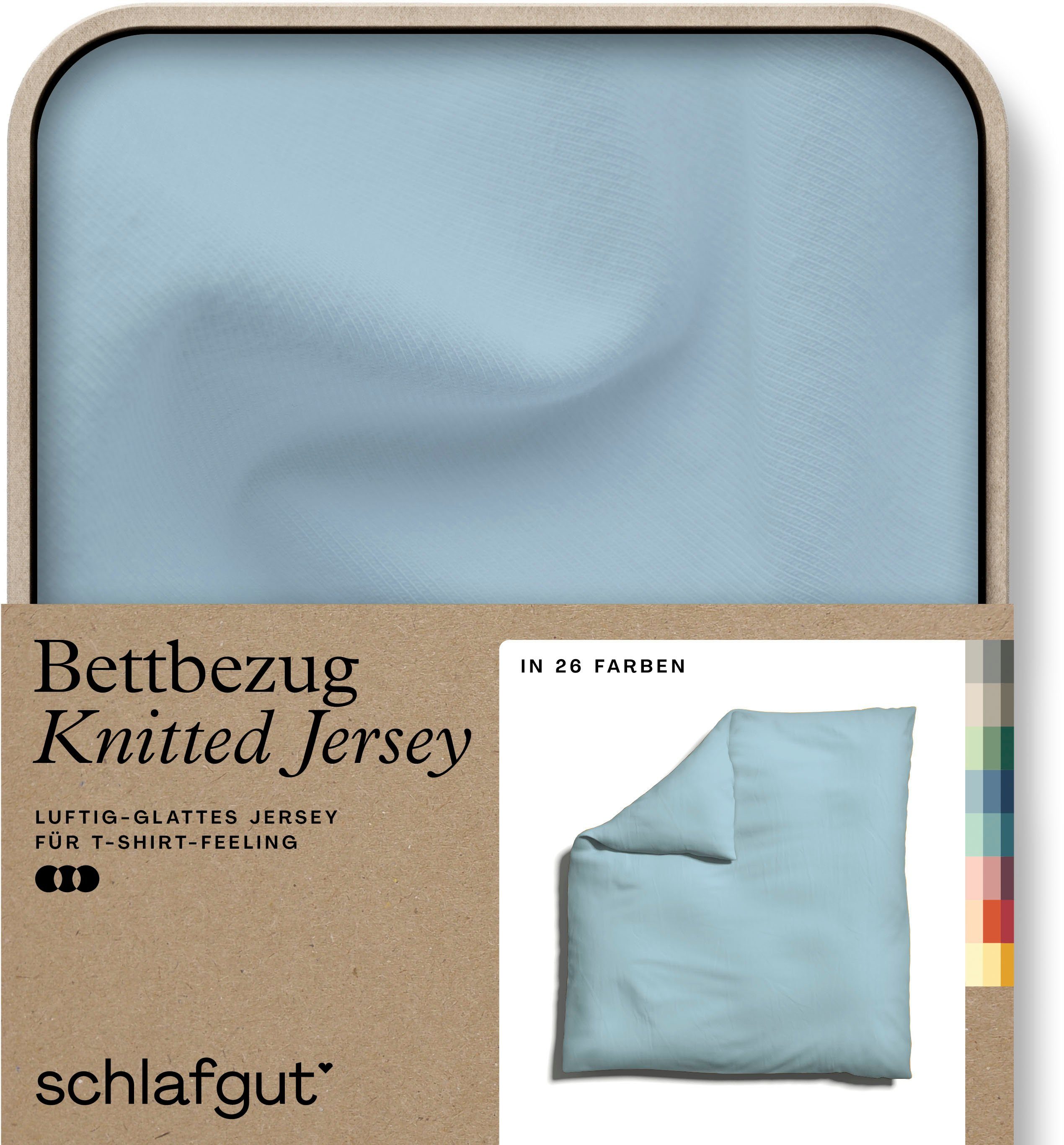 Schlafgut Bettbezug Knitted Jersey uni, aus günstig online kaufen