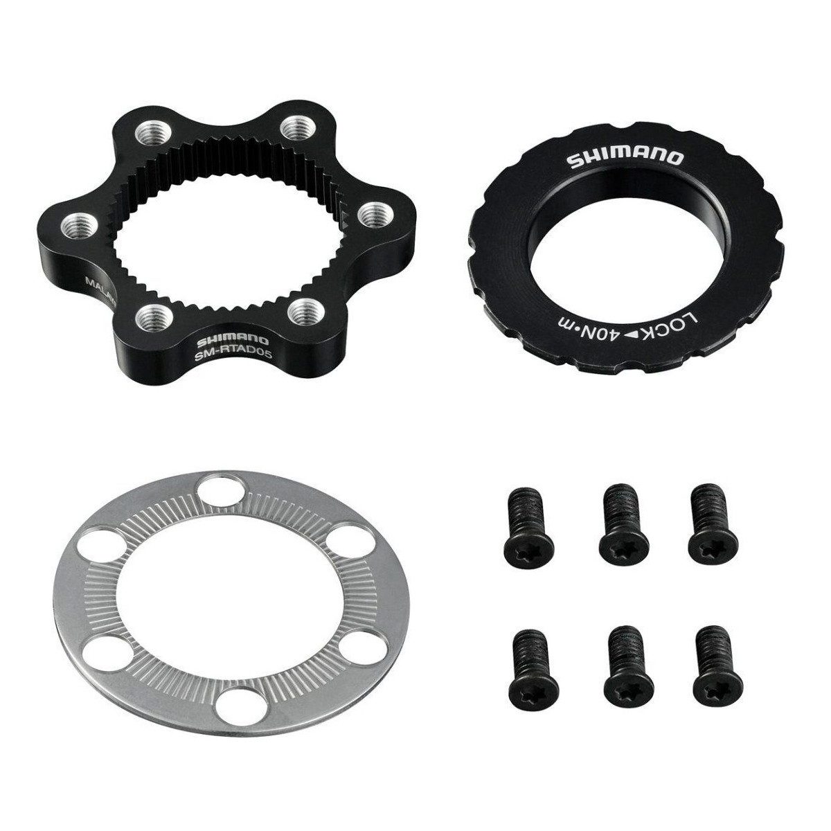 Shimano Bremsscheibe Adapter SM-RTAD5, 6-Loch-Bremsscheibe CENTER LOCK Nabe, lose verpackt (1-St)