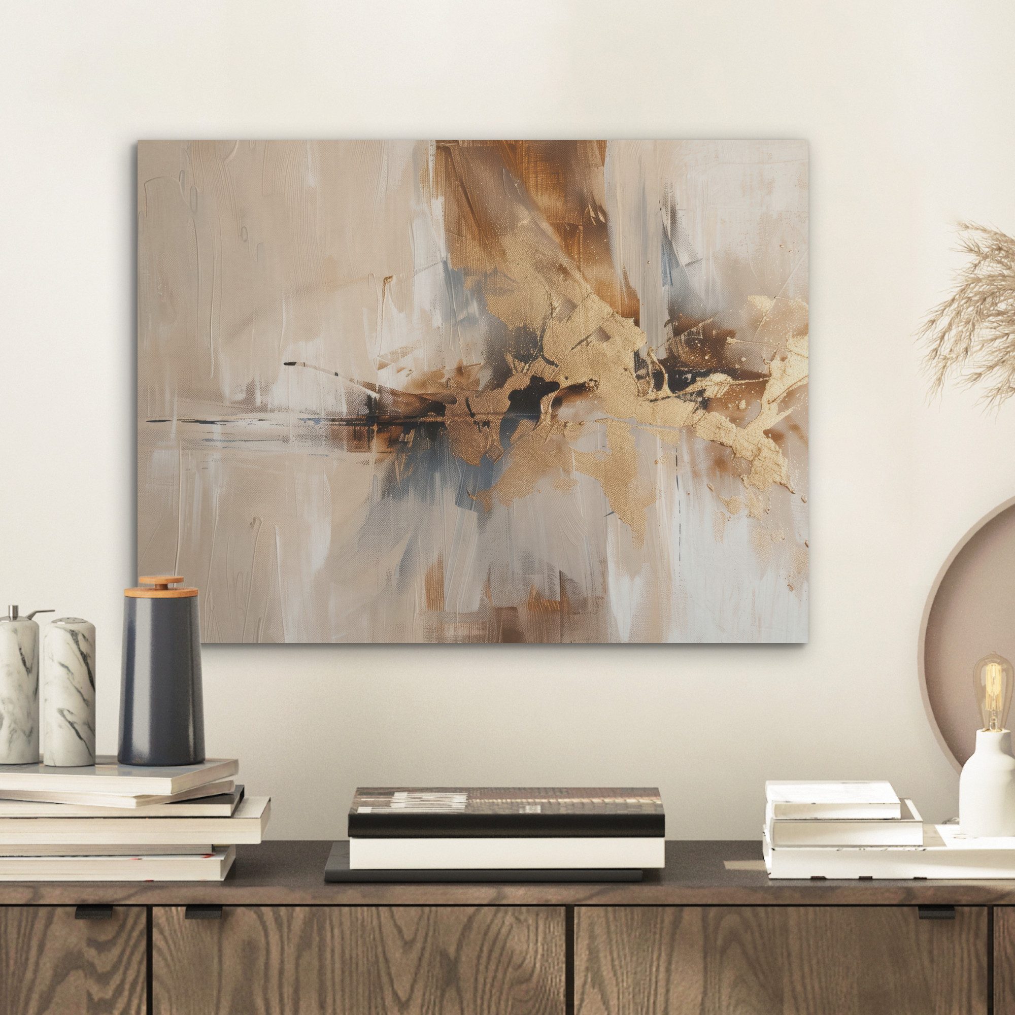 MuchoWow Gemälde Modern - Braun - günstig online kaufen