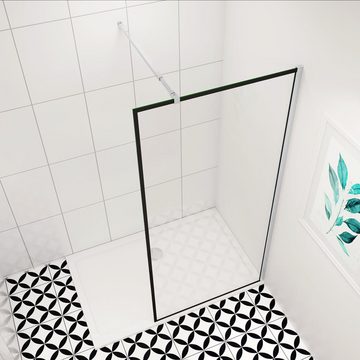duschspa Duschwand Glaswand Walk in Dusche Trennwand Duschwand 8mm Nano Glas, Einscheibensicherheitsglas, Sicherheitsglas, (Set)