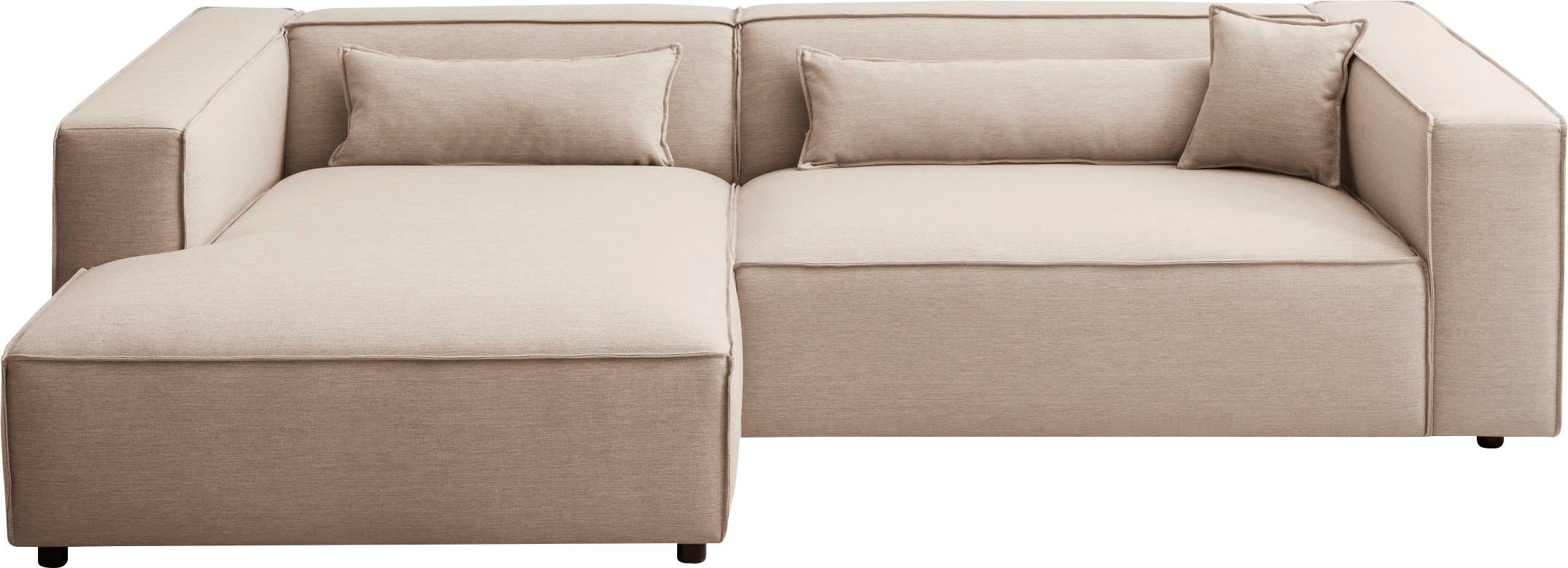 LeGer Home by Lena Gercke Ecksofa PIARA XXL, Big-Sofa, Cord, Leinenoptik o. günstig online kaufen