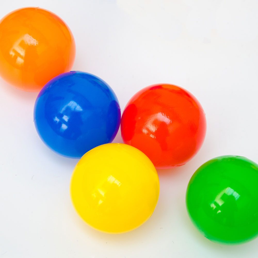 LittleTom Bällebad-Bälle Baby - 600 Bunte Bälle fürs Bällebad - Geprüfte Spielbälle für Kinder (600-St), Ab dem 1. Tag: Babybälle zum Greifen - Plastikbälle für den Bällepool