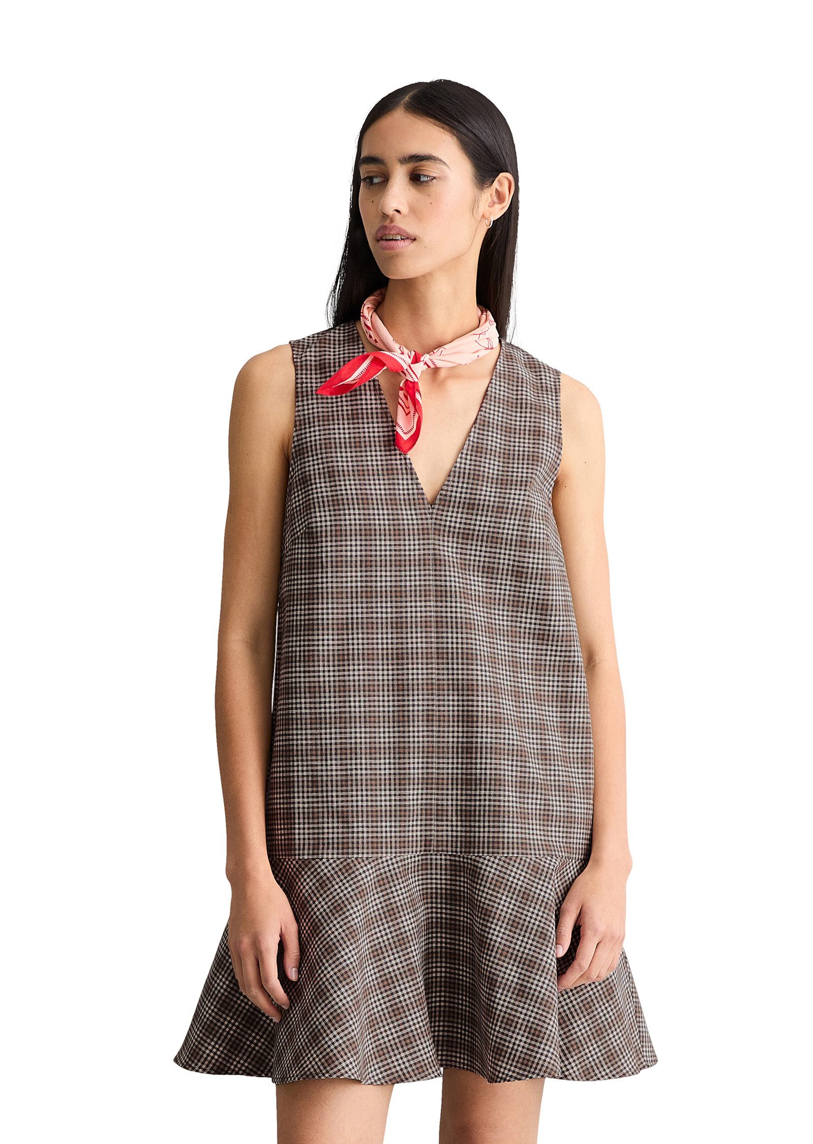 Marc O'Polo DENIM Minikleid aus Organic Cotton-Leinen-Mix