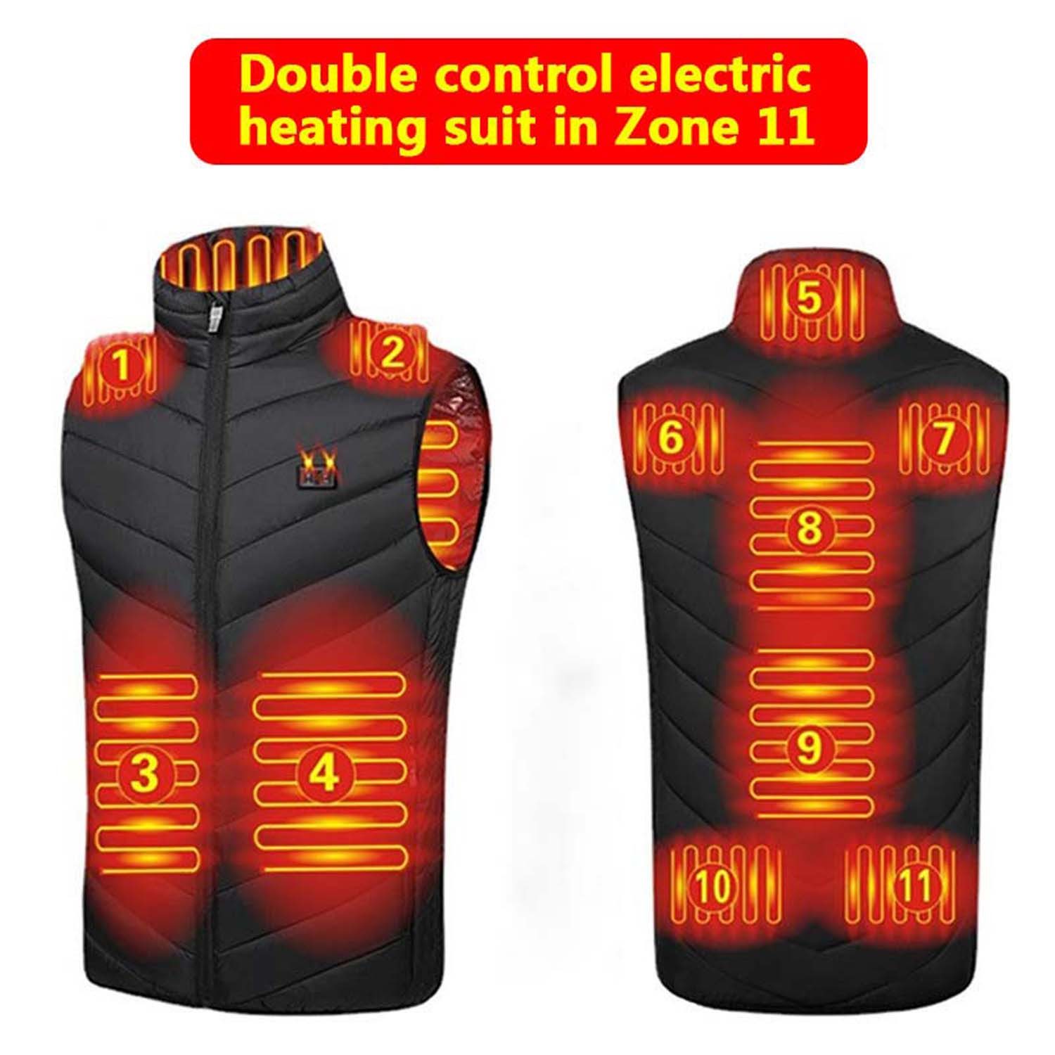 trends for living Funktionsweste Beheizbare Weste 11 Heizzonen 3 Einstellba günstig online kaufen