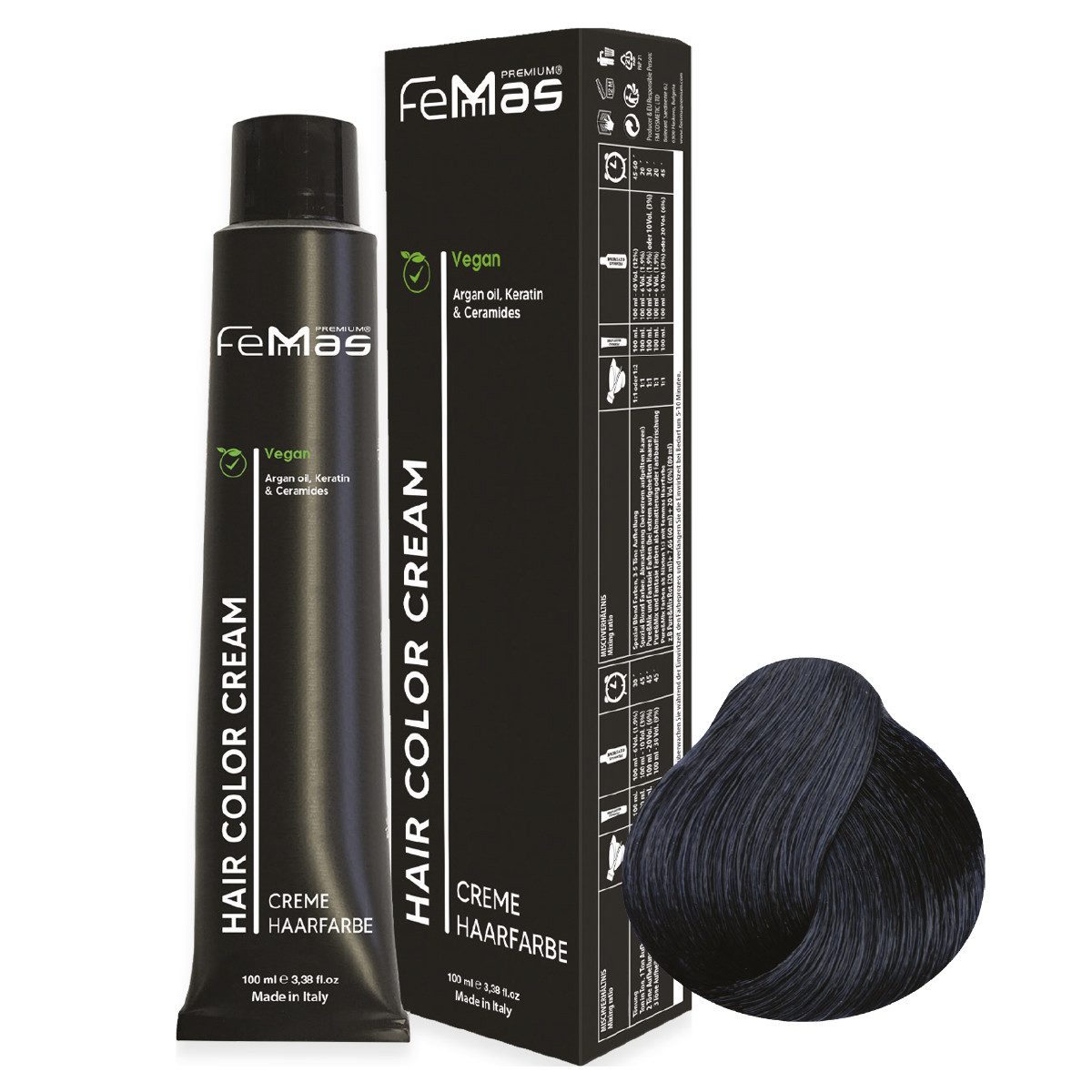 Femmas Premium Haarfarbe Femmas Hair Color, 1-tlg., Profi-Qualität